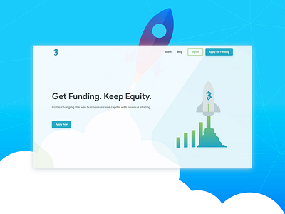 ICO Landing page design flat ico landing page ui web