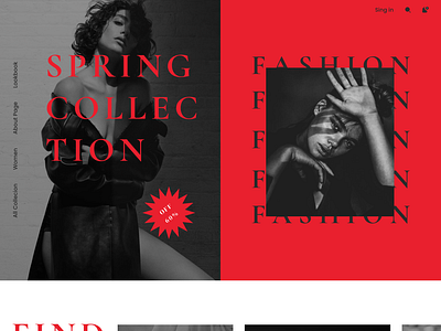 Fashion Landing UI by Tati Pircxalava for visiolab on Dribbble