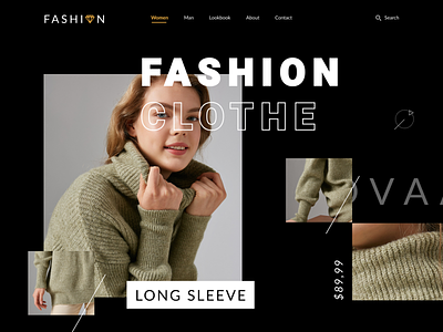 Fashion Web UI buy clothe coloful creative design ecommerce fashion minimal shopping ui ux web