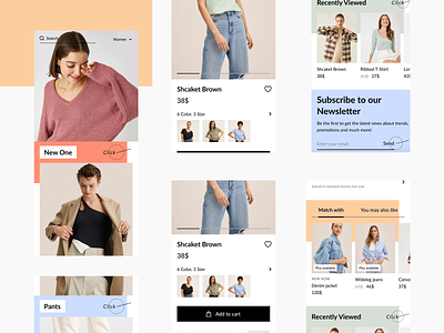 Ecommerce UI App buy clothe creative design fashion minimal order shop shopping ui ux