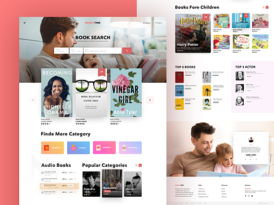 Landing Page For Books Store book design ecommerce library minimal reading shopping typography ui ux web website