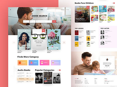 Landing Page For Books Store