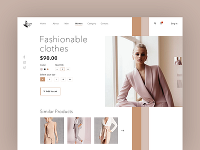 Shopping Product Page UI beautiful buy clothes coloful creative design fashion fashion app logo minimal shopping typography ui ux web website