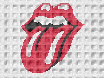 Rolling Stones in Pixels concept design idea illustration inspiration logo new pixel pixel art pixellated vector