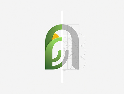 Green Bird Logo Grid bird branding design graphic design green illustration inspiration logo logo design vector