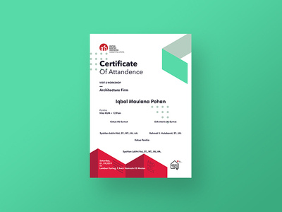 Certificate brand branding certificate design event flat graphic design illustration inspiration typography vector workshop