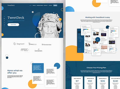 TweetDeck abstract branding corporate nepal ui ux web website