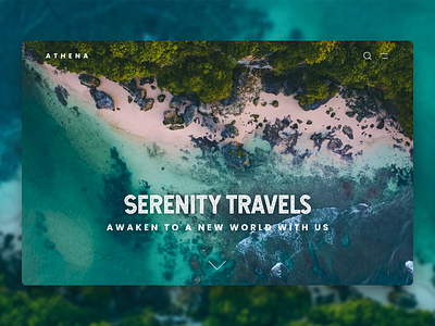 Athena: A simple travel webdesign concept branding corporate design illustration kathmandu nature nepal sea tourism travel traveler typography ui ux wanderlust website