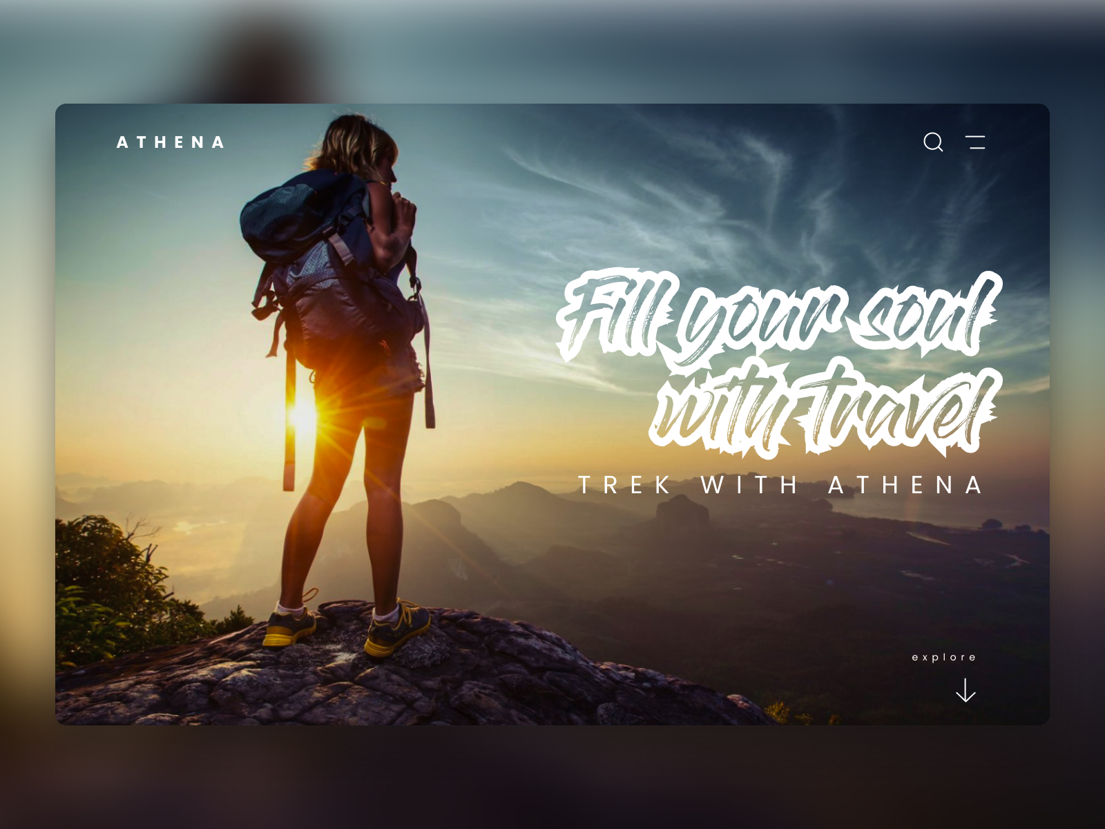 Athena: A Simple Travel Theme Concept By Rosan Yonghang On Dribbble