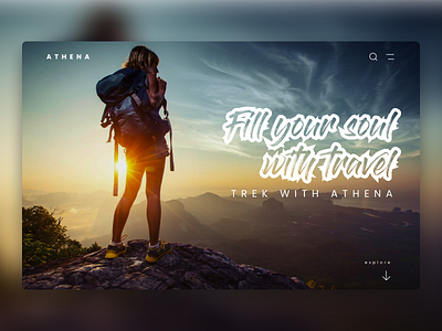 Athena: A simple travel theme concept