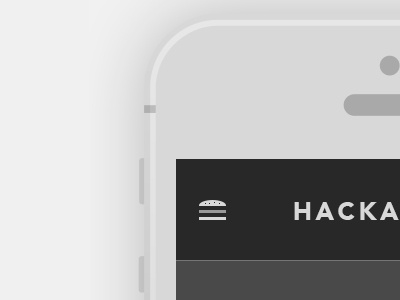 Hamburger flat hamburger icon iphone ui