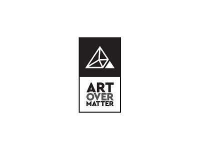 Artovermatter - Logo Design artovermatter brand bw design geometric logo minimalist monochrome