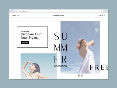 Summer Highlight for Fashion Online Store by Mallory Dean on Dribbble