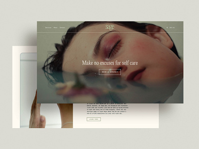 Sage Spa Website Homepage beauty brand identity branding design graphic design healthcare spa squarespace typography ux ux designer web website website design website designer