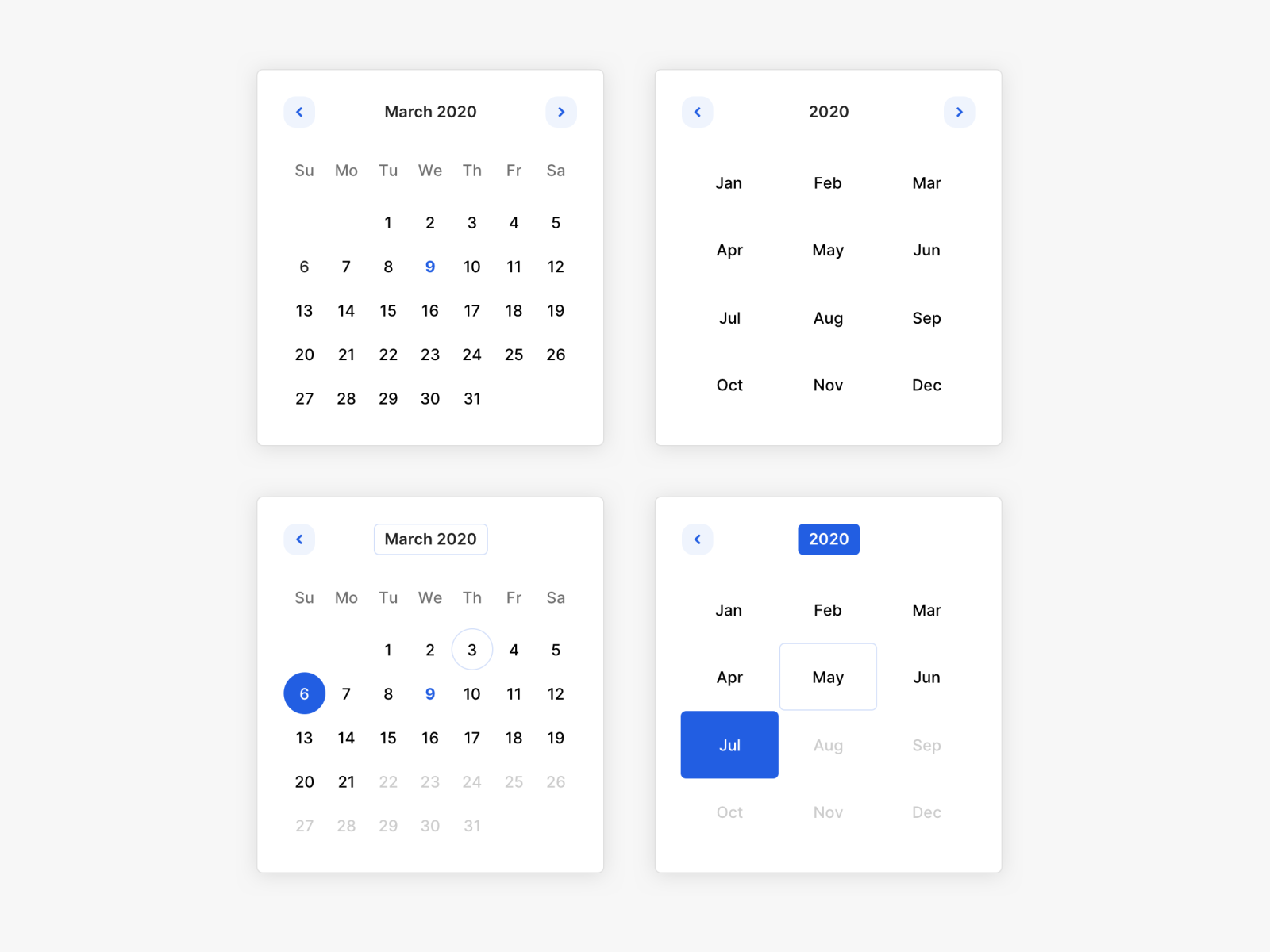 Date Picker by Sai Ram on Dribbble