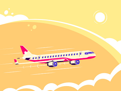 Jet Airliner designs, themes, templates and downloadable graphic elements  on Dribbble