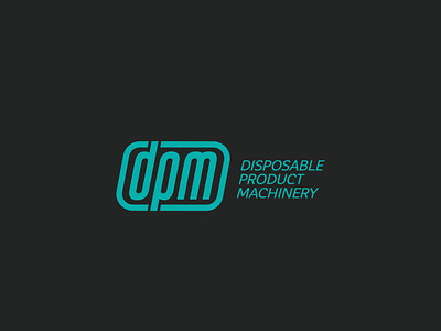 Dpm Makina / Logo Design brand d disposable icon letter logo logo design logotype m machinery p product