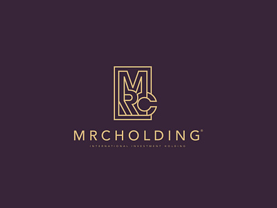 Mrc Holding / Logo Design brand c gold holding company icon logo logo design logotype m purple r
