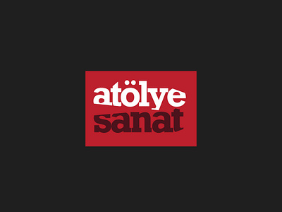 Atölye Sanat / Logo Design art artifice brand craft icon letter logo logo design logotype profession red