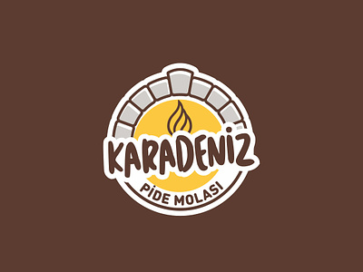 Karadeniz Pide Molası / Logo Design brand bread brown icon letter logo logo design logotype muffin orange pita