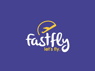 Fast Fly / Logo Design brand dial face fast fly icon logo logo design logotype plane purple quadrant ring yellow