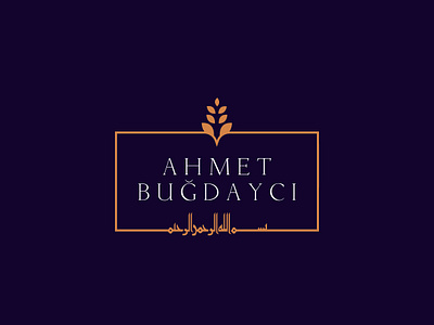 Ahmet Buğdaycı / Logo Design brand grain icon logo logo design logotype wheat