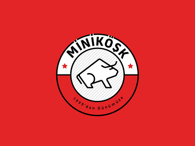 Mini Köşk / Logo Design beef brand bull bulls flesh icon logo logo design logotype meat ox pulp red taurine taurus