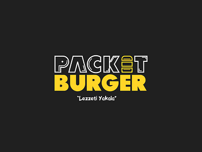 Packet Burger / Logo Design brand burger cafe cheeseburger company e hamburger icon logo logo design logotype