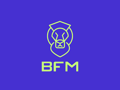 BFM / Logo Design brand brave man building construction developer icon leo lion logo logo design logotype pride