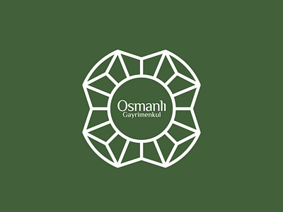 Osmanlı Gayrimenkul / Logo Design brand estate green icon logo logo design logotype ottoman property real estate realtor realty