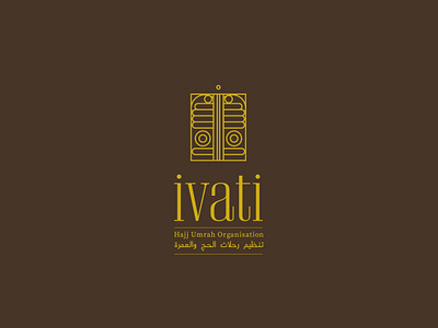 İvati / Logo Design brand company door hajj i icon kaaba logo logo design organization pilgrim pilgrimage umrah
