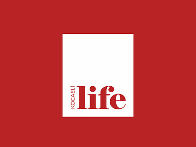 Kocaeli Life / Logo Design book brand bulletin icon journal letter lettering life logo logo design logotype magazine red review