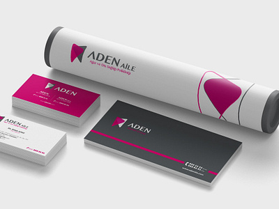 Aden Dental Branding brand and identity branding branding design bussines card corporate branding corporate business card corporate identity design envelope design furniture idenity letterhead logo logo design typography visual design