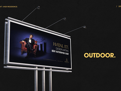 Vadi Residence Outdoor Design billboard. branding design logo outdoor photography saas tech typography vector