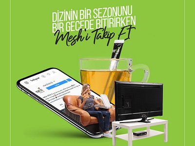 Mesh Stick Social Media Design advertising design facebook instagram linkedin media medya social sosyal tasarım turkey twitter