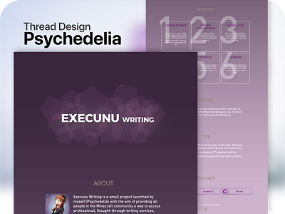 Execunu Writing Thread Design branding design flat illustration ui ux vector