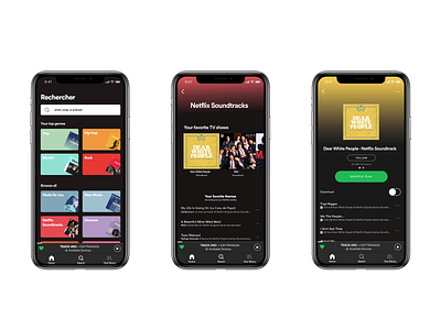 New Spotify feature - Netflix Soundtracks brand feature ios mobile app netflix spotify