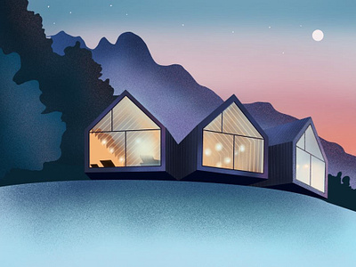 Mountain House Illustration