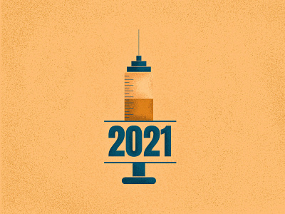 2021 - The Hope 2020 2021 2021 trend background color design designer explore firstshot grain graphic hope illustration illustration art illustrator inspired new year vaccine vector
