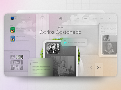 Modern library / UI / Page by Airflow Design on Dribbble