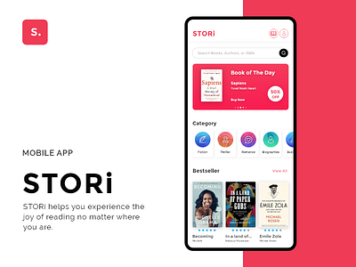 Stori - Ebook App UI/UX