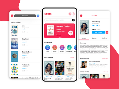 Stori - Ebook App Interface