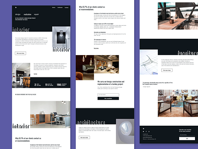 Interior Studio Website branding design interior studio landing page platform design ui ux web website