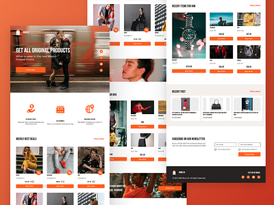 Buro.24 Online Store branding design ecommerce ecommerce design landing page shop ui uidesing web website