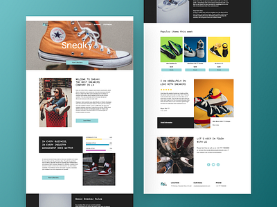 Sneaky Promo branding design ecommerce ecommerce design landing page shop ui ui design web website