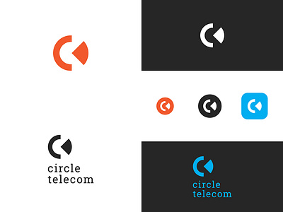 Circle telecom branding creative design creative logo icon illustration art logo logo design minimalist logo negative space logo technology telecomlogo typography