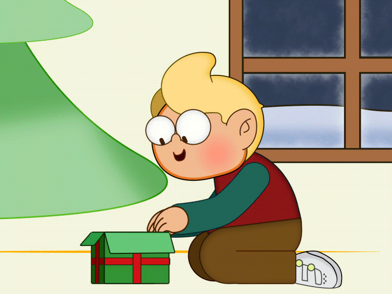 Kids these days 2d 2d animation aftereffects animation christmas holidays illustration illustrator mograph motion motiongraphics