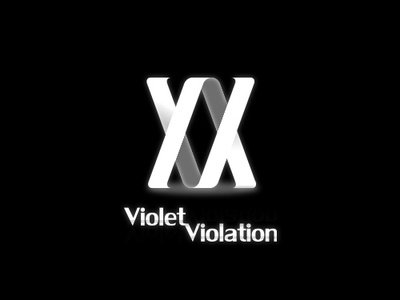 Violet Violation branding design icon logo typography vector