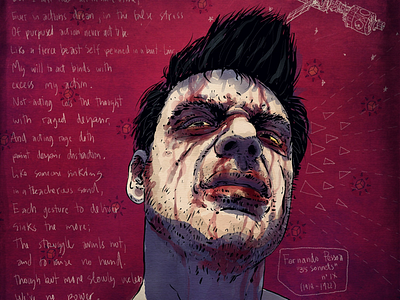 Bloodied Auto Portrait