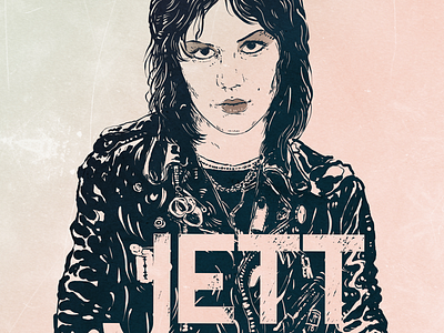 Joan Jett illustration ipadart ipadillustration joanjett tshirtdesign